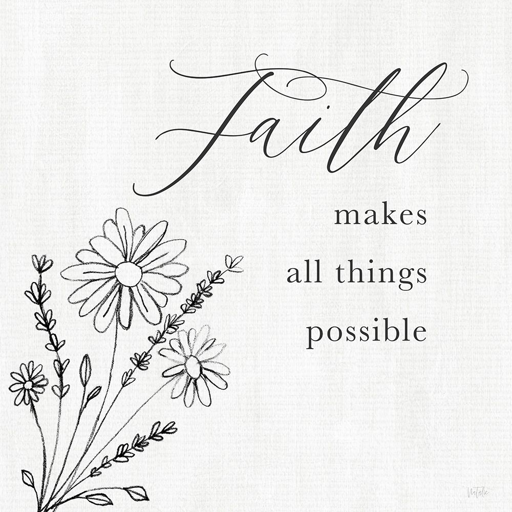 Faith Sketch art print by Natalie Carpentieri for $57.95 CAD