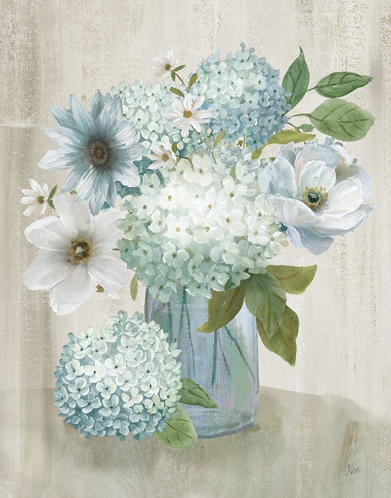 Hydrangeas and More I art print by Nan for $57.95 CAD