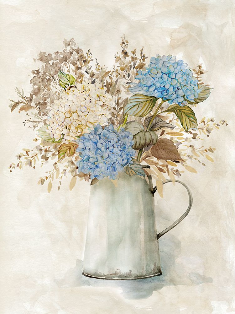 Hydrangea Arrangement I art print by Carol Robinson for $57.95 CAD