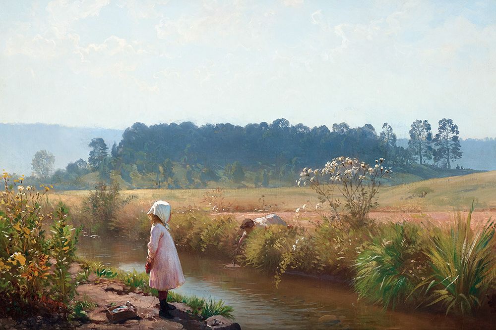 Washing Day art print by August Malmstrom for $57.95 CAD