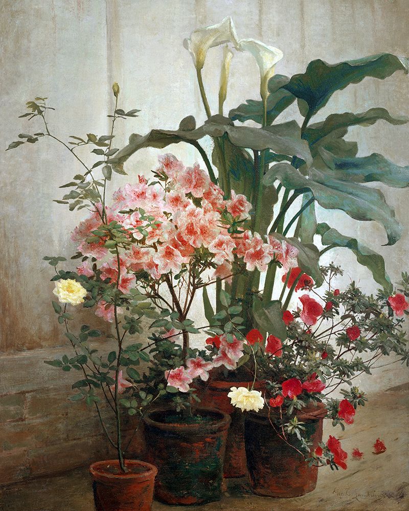Side of a Greenhouse art print by George Lambdin for $57.95 CAD