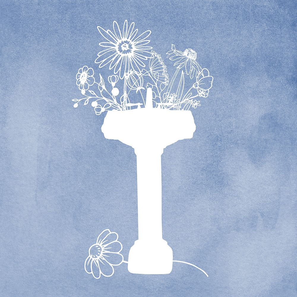 Floral Silhouette III art print by Daniela Santiago for $57.95 CAD
