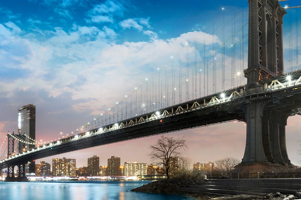 NY Night art print by CAD Design for $57.95 CAD