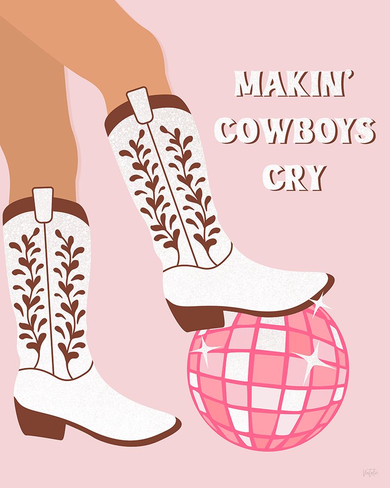 Makin Cowboys Cry art print by Natalie Carpentieri for $57.95 CAD