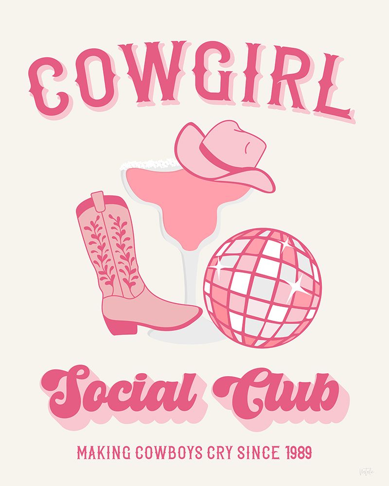 Cowgirl Social Club art print by Natalie Carpentieri for $57.95 CAD