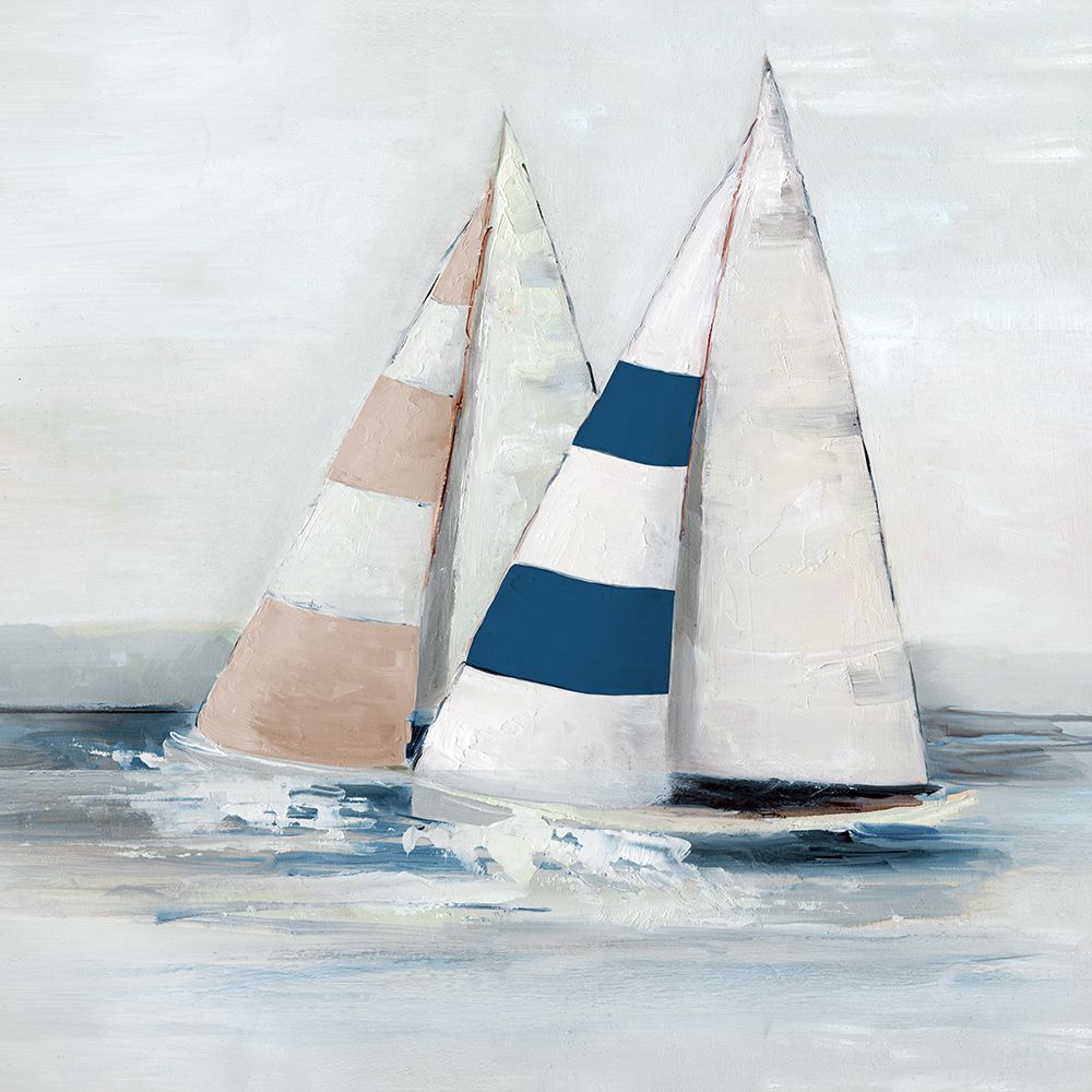 Nautical Sails II art print by Sally Swatland for $57.95 CAD