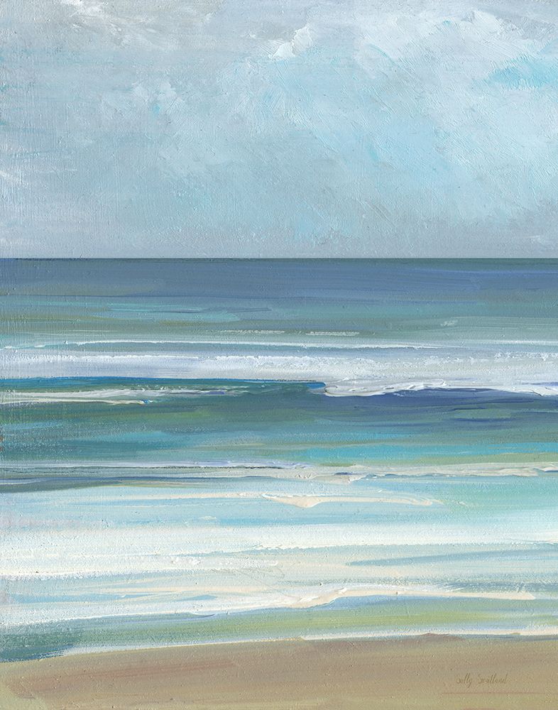 Gentle Waves I art print by Sally Swatland for $57.95 CAD