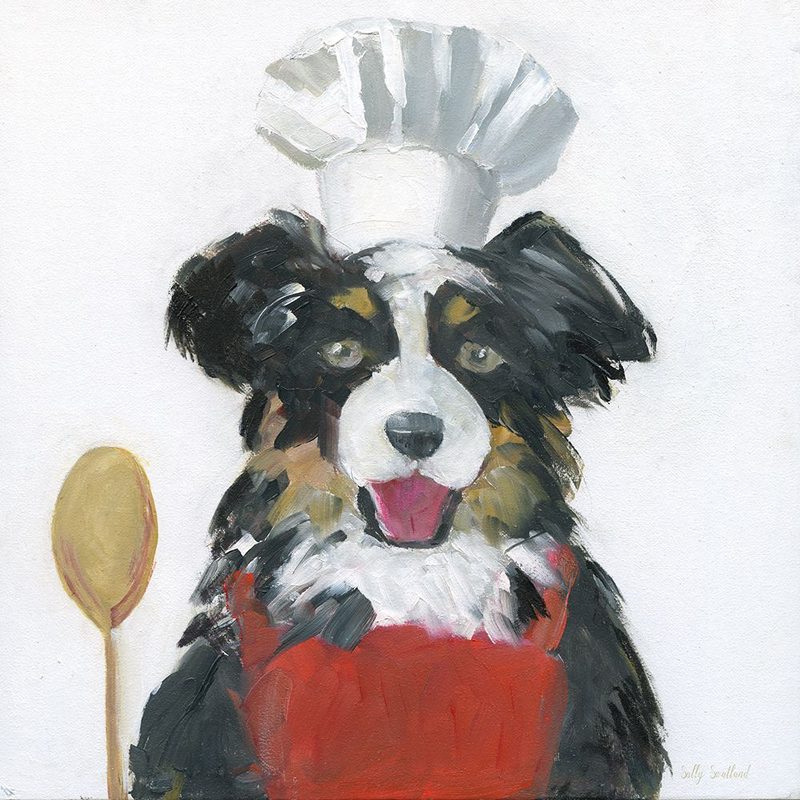 Chef Pup I art print by Sally Swatland for $57.95 CAD