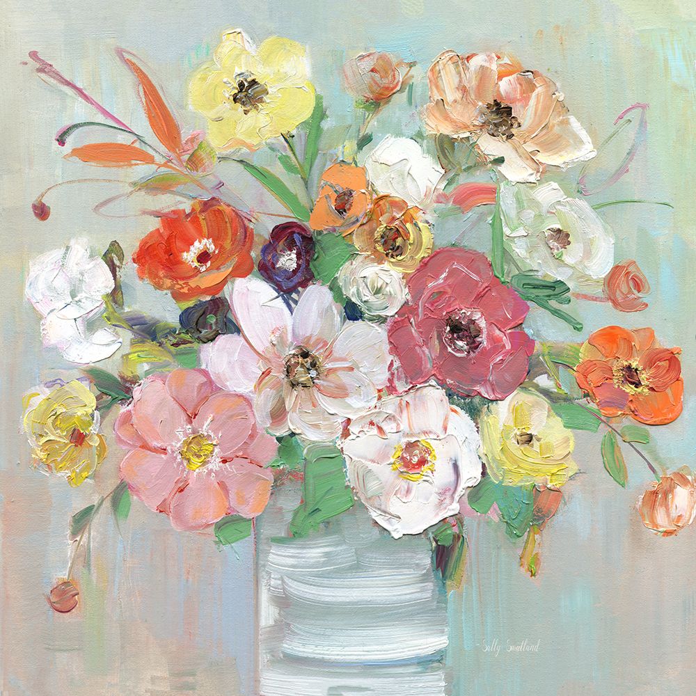 Summer Posy Bouquet art print by Sally Swatland for $57.95 CAD