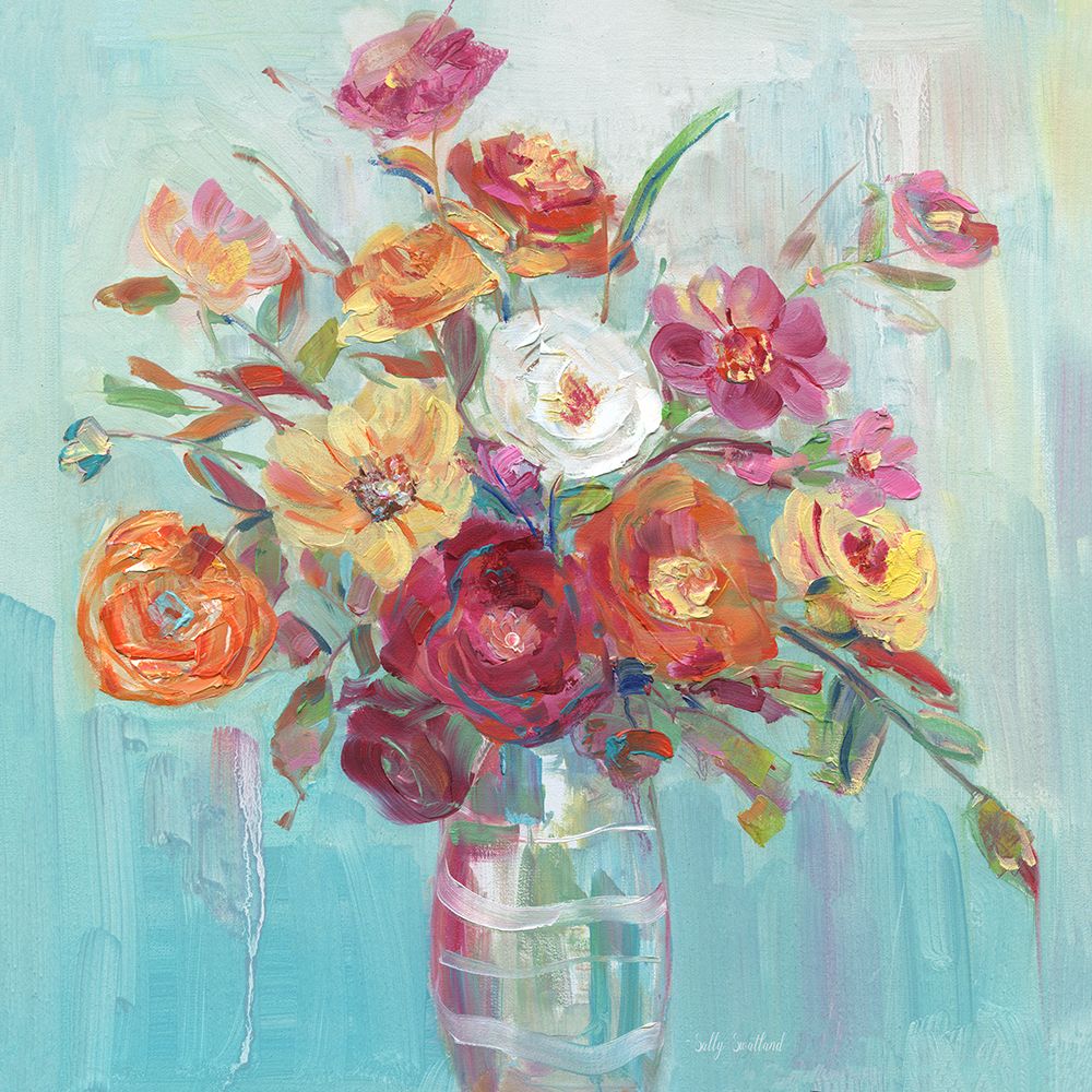 Summer Garden Arrangement art print by Sally Swatland for $57.95 CAD