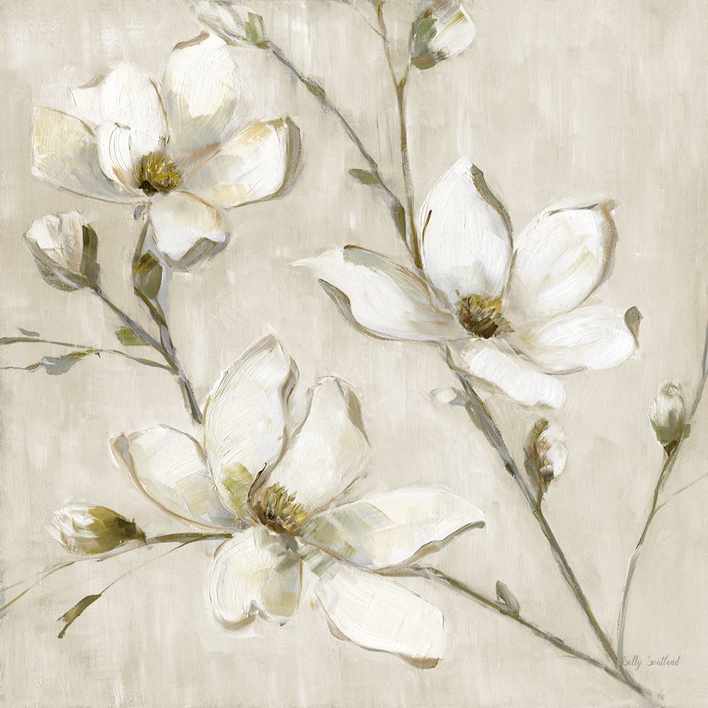 Magnolia Glimmer I art print by Sally Swatland for $57.95 CAD
