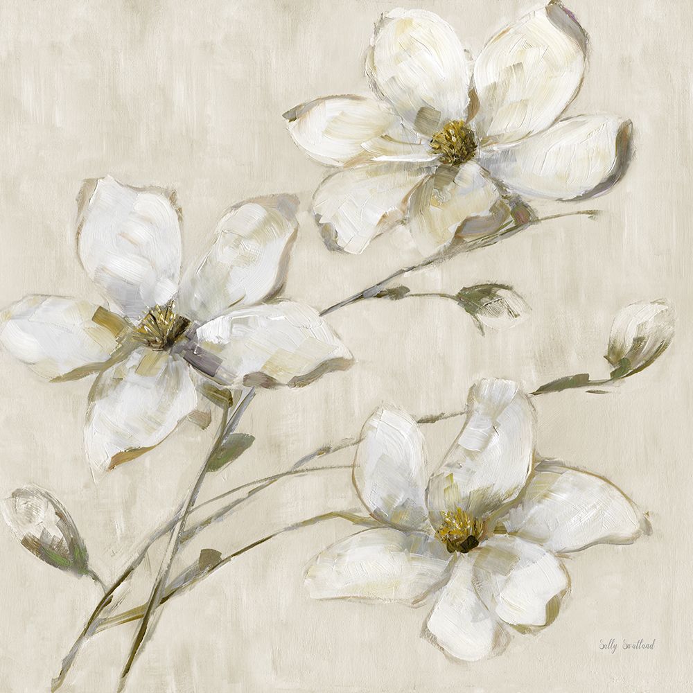 Magnolia Glimmer II art print by Sally Swatland for $57.95 CAD