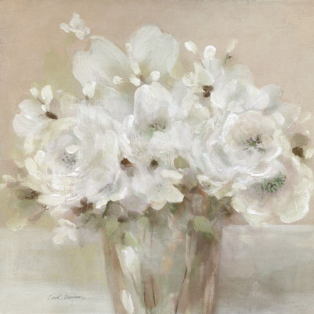 Tender White Blooms I art print by Carol Robinson for $57.95 CAD