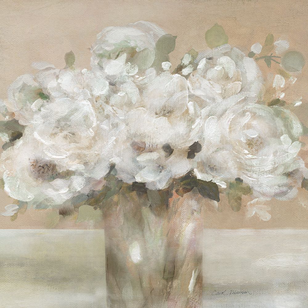 Tender White Blooms II art print by Carol Robinson for $57.95 CAD