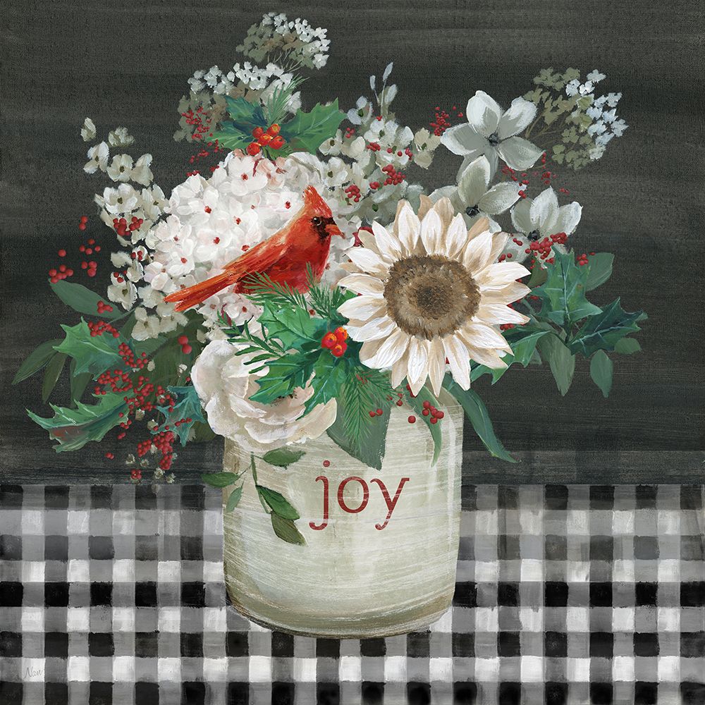 Cardinal Bouquet of Joy art print by Nan for $57.95 CAD