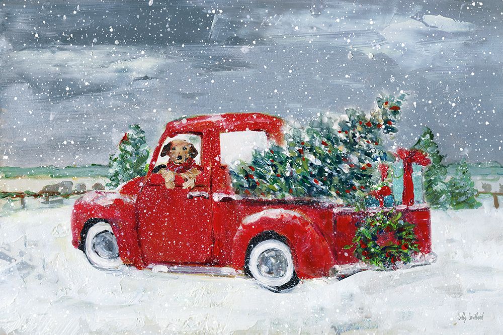 K9 Christmas Time art print by Sally Swatland for $57.95 CAD
