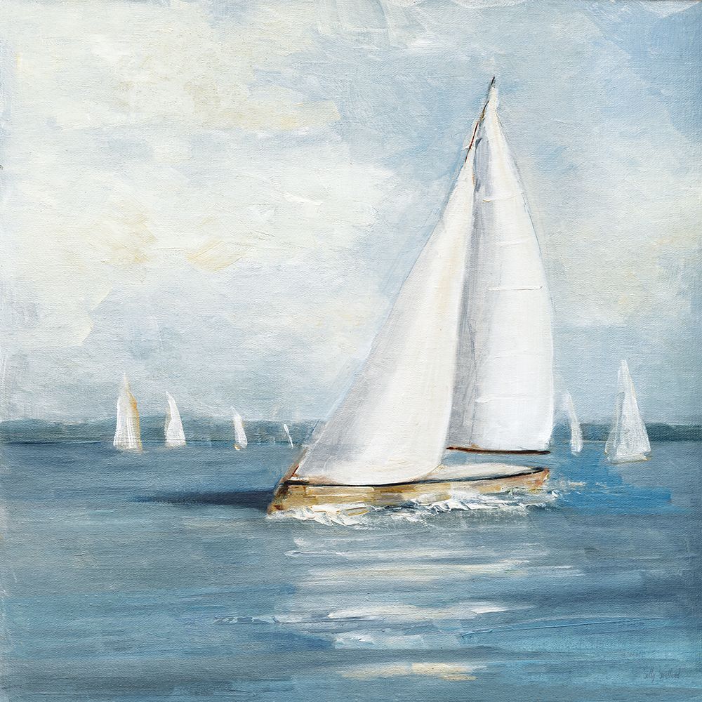 Sailing Regatta II art print by Sally Swatland for $57.95 CAD