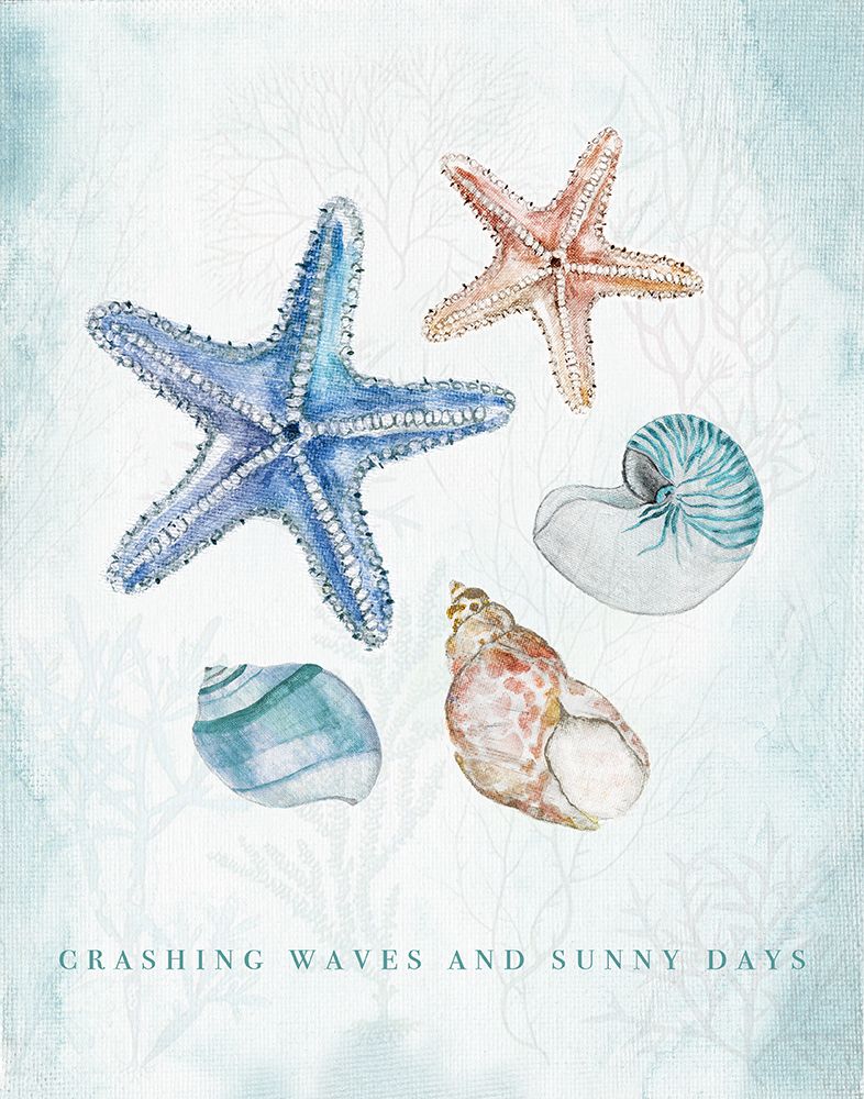 Crashing Waves and Sunny Days art print by Janet Tava for $57.95 CAD