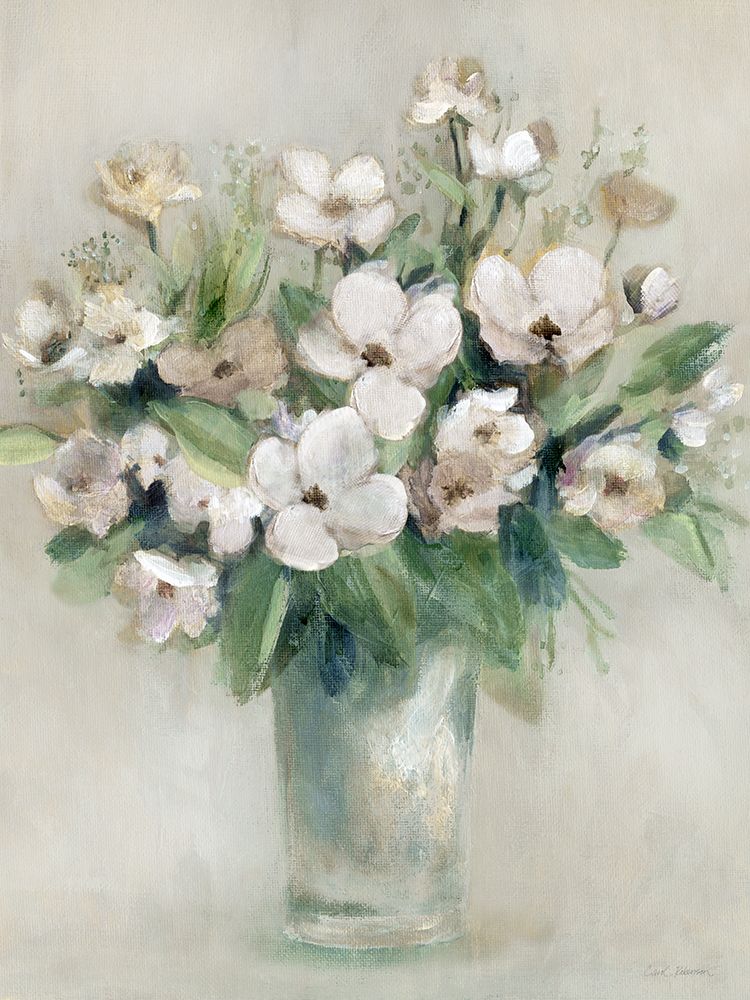 Softly Blooming White I art print by Carol Robinson for $57.95 CAD