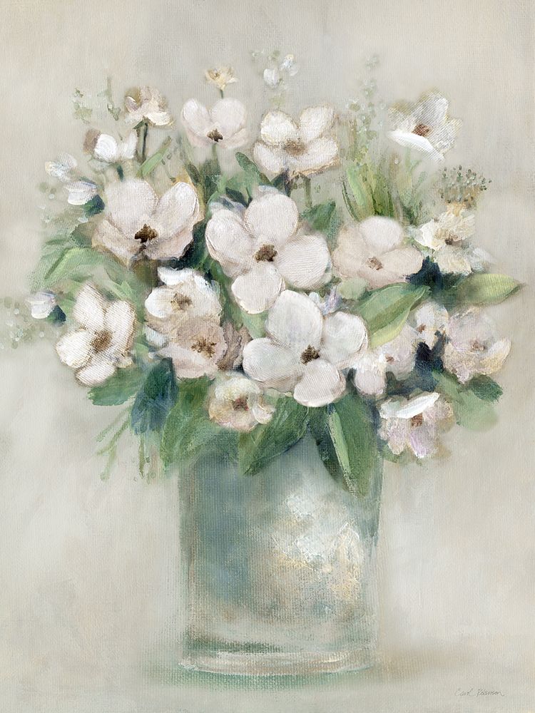 Softly Blooming White II art print by Carol Robinson for $57.95 CAD