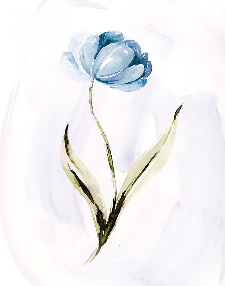 Blue Tulip I art print by Kristen Brockmon for $57.95 CAD