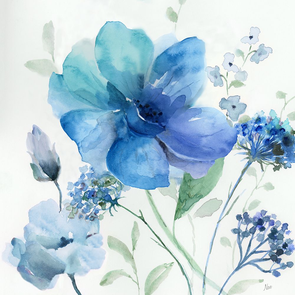 Watercolor Floral I art print by Nan for $57.95 CAD