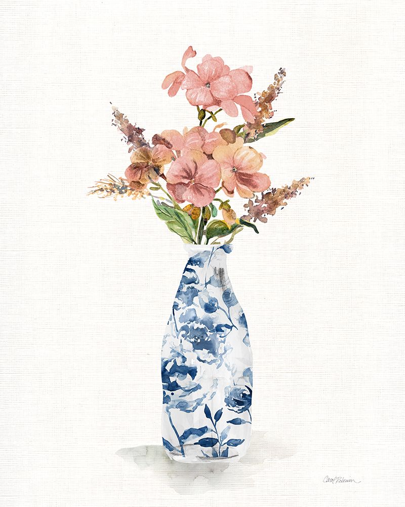 Blushing Chinoiserie I art print by Carol Robinson for $57.95 CAD