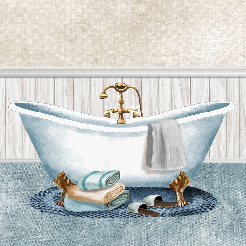 Bathing Blues I art print by Conrad Knutsen for $57.95 CAD