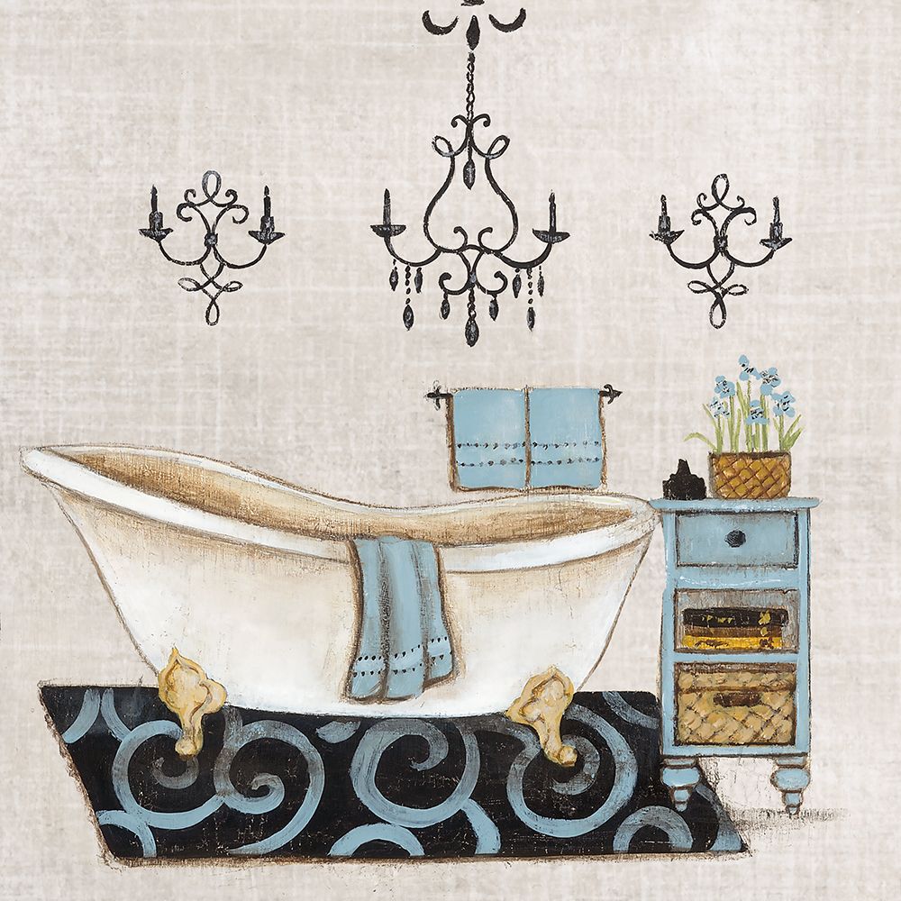 Blue Relaxation Bath II art print by Janet Tava for $57.95 CAD
