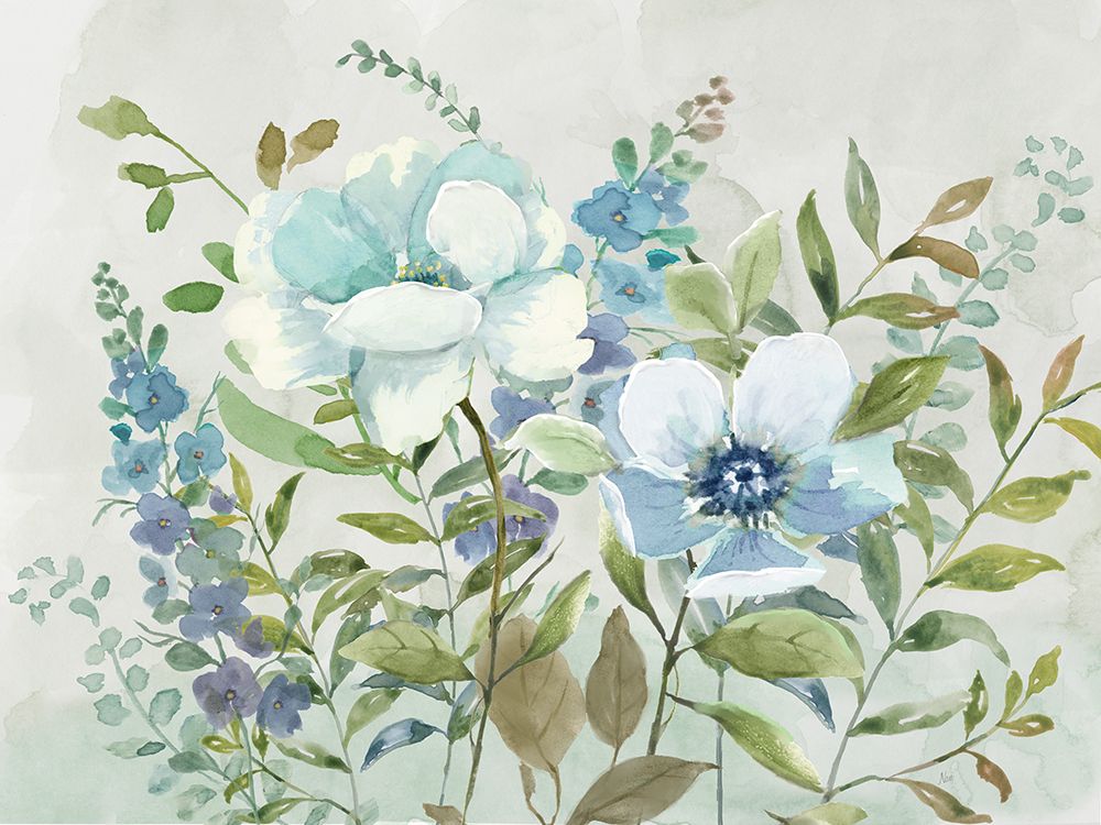 Blue Buddies art print by Nan for $57.95 CAD