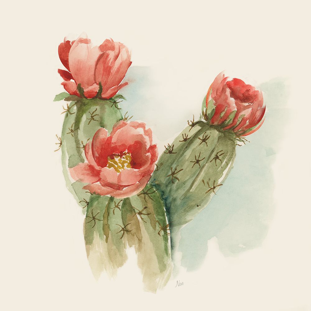 New Cactus Blooms art print by Nan for $57.95 CAD