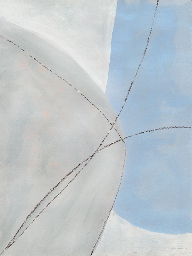 Blue and Gray Orbs II art print by Merri Pattinian for $57.95 CAD