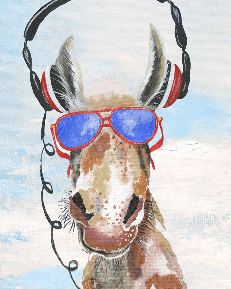 Play My Music Donkey art print by Tava Studios for $57.95 CAD