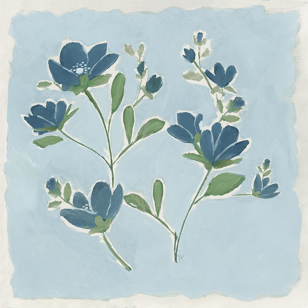 Blue on Blue II art print by Nan for $57.95 CAD