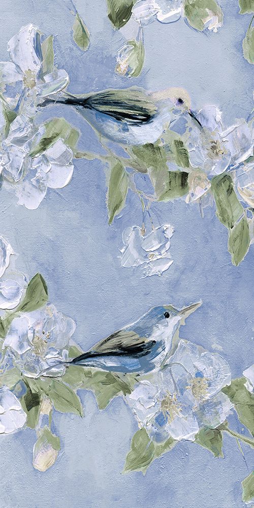 Birds and Blooms I art print by Sally Swatland for $57.95 CAD