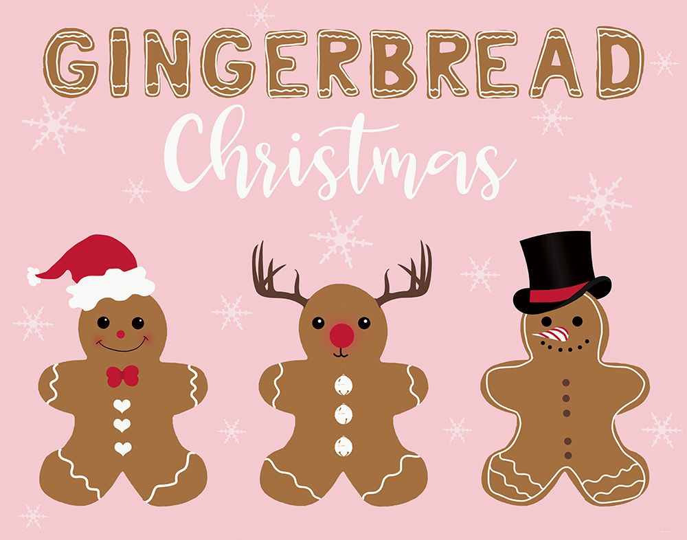 Gingerbread Christmas art print by Daniela Santiago for $57.95 CAD