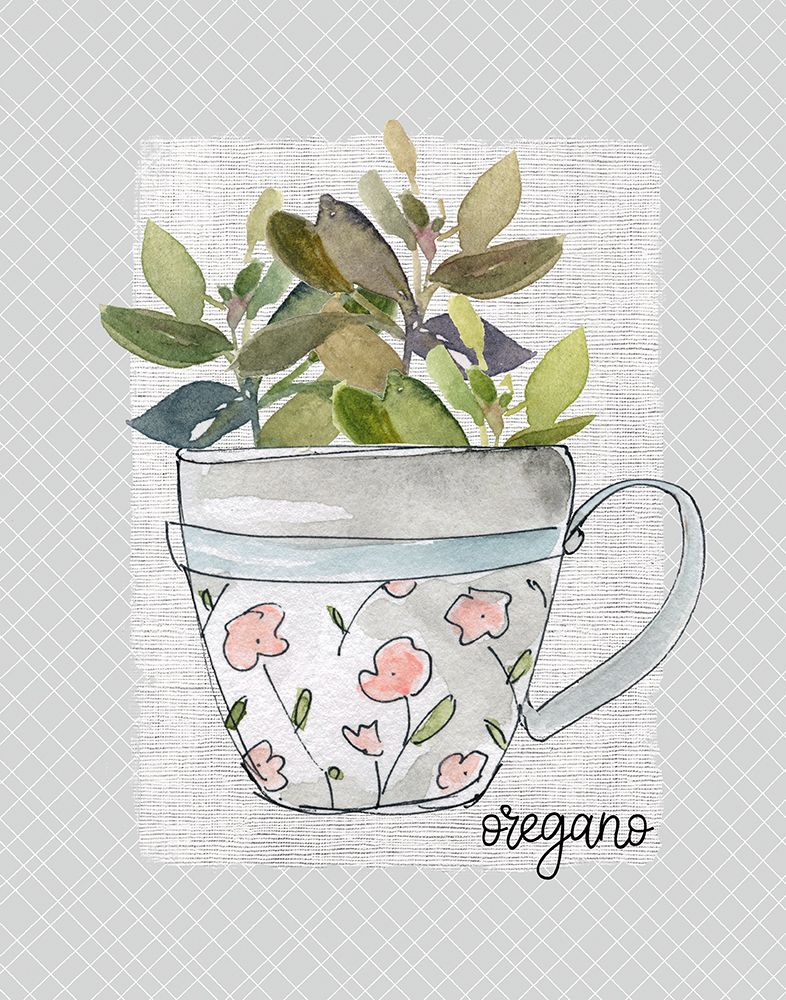 Herbs and Wildflowers Oregano art print by Livi Finn for $57.95 CAD