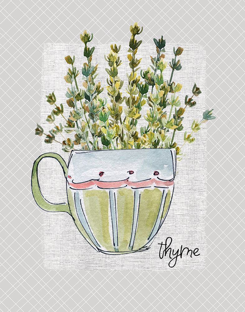 Herbs and Wildflowers Thyme art print by Livi Finn for $57.95 CAD