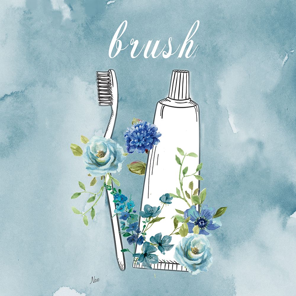 Bathroom Brush art print by Nan for $57.95 CAD