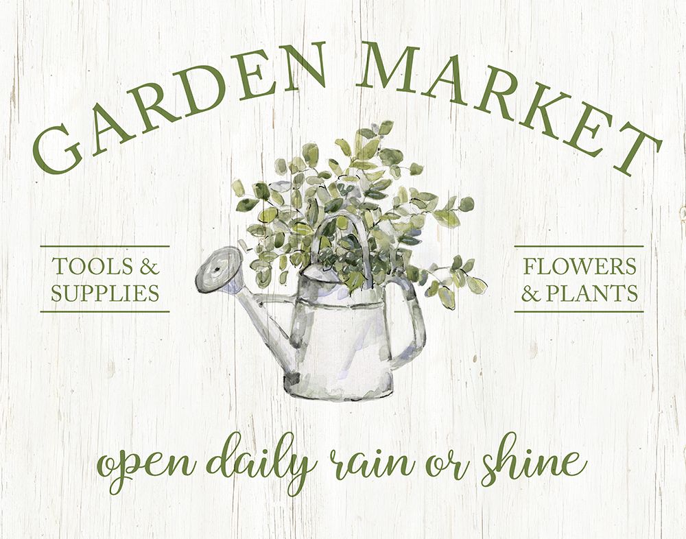Garden Market art print by Sally Swatland for $57.95 CAD