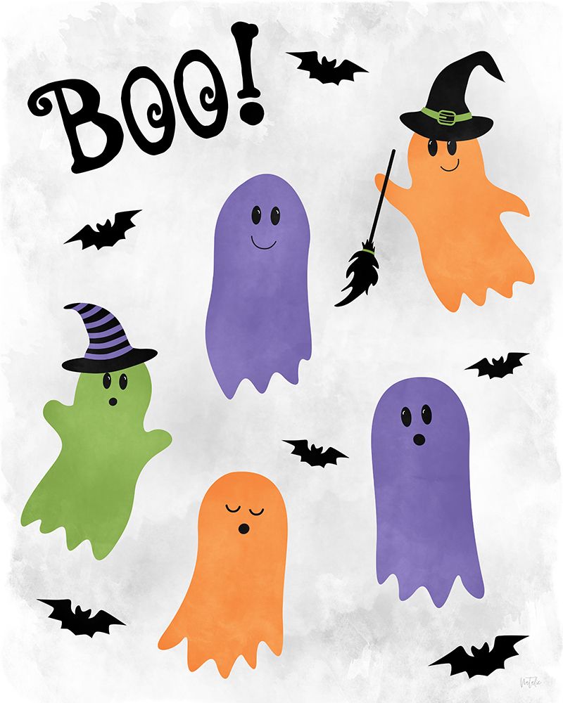 Friendly Ghosts art print by Natalie Carpentieri for $57.95 CAD