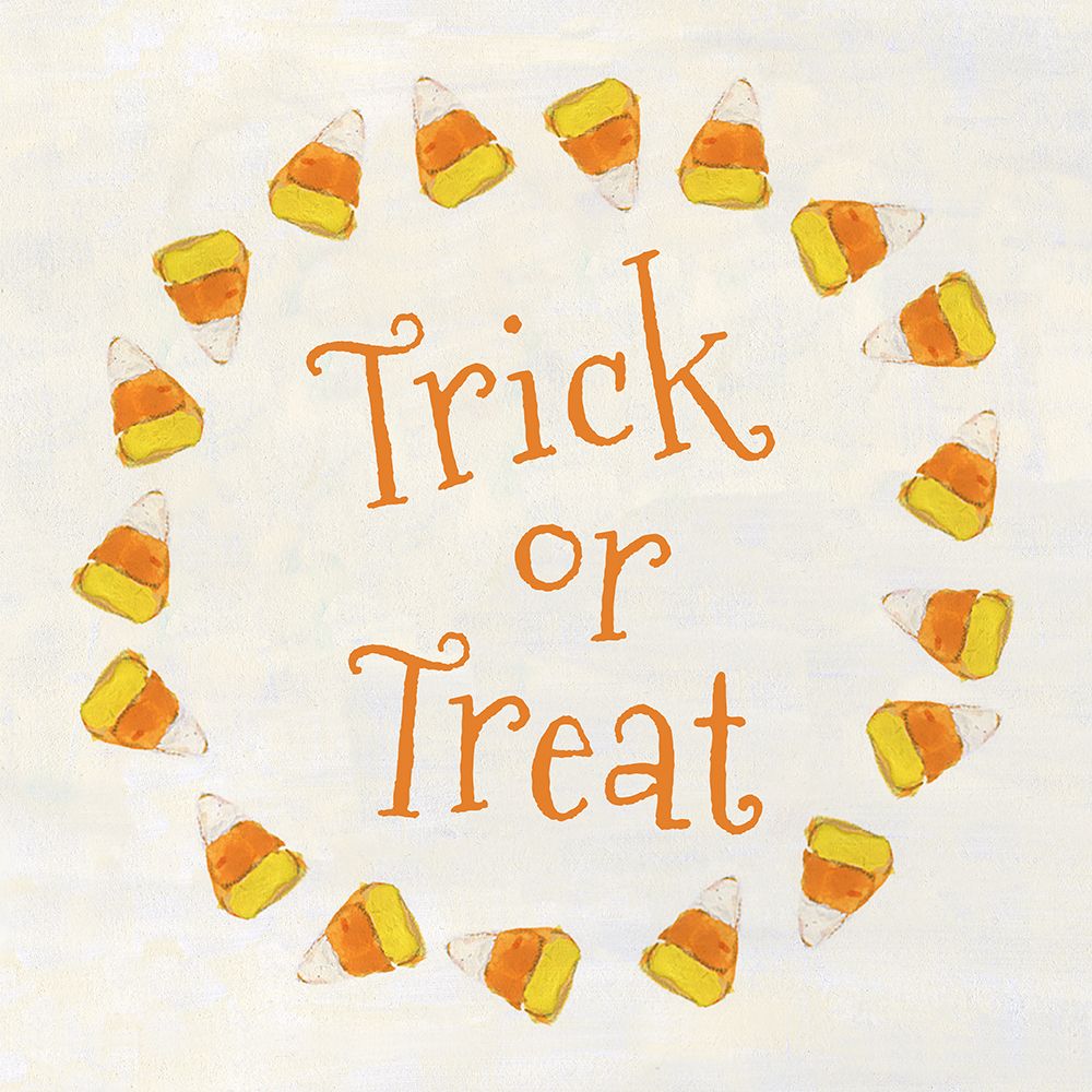 Candy Corn Wreath art print by Sally Swatland for $57.95 CAD