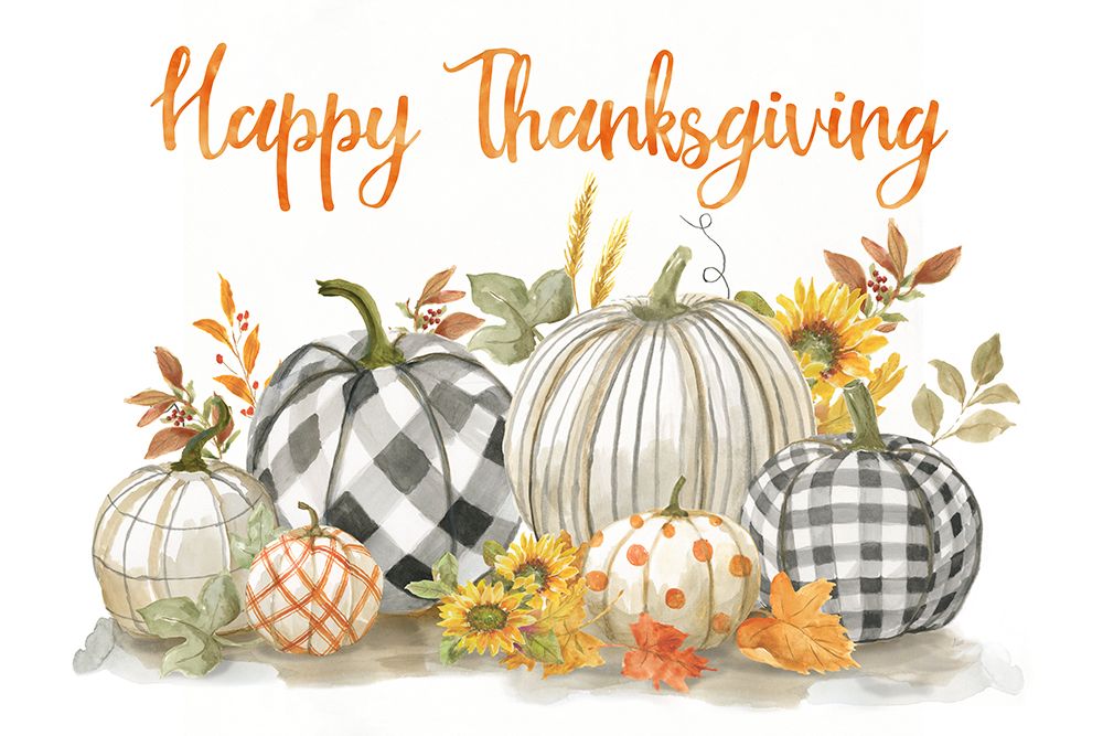 Thanksgiving Pumpkins art print by Nan for $57.95 CAD