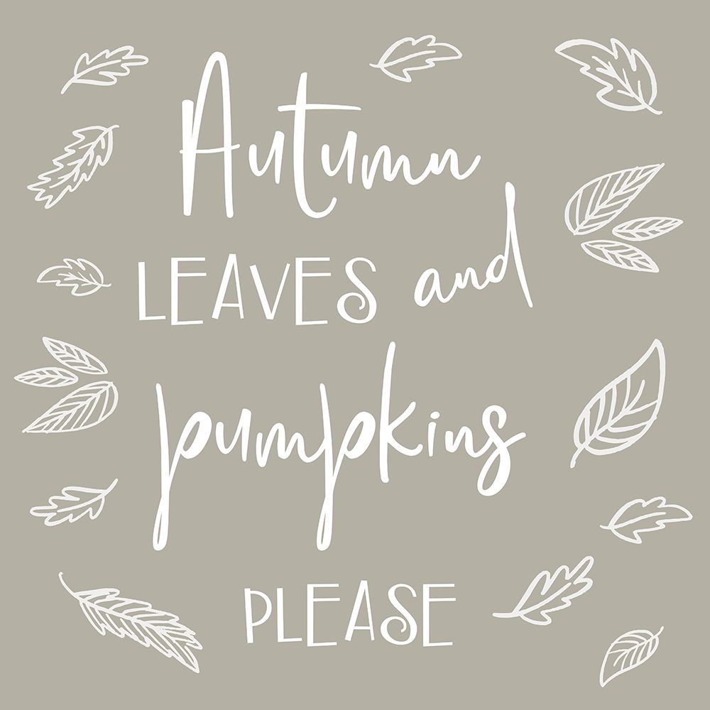 Autumn Leaves and Pumpkin Praise art print by CAD Designs for $57.95 CAD