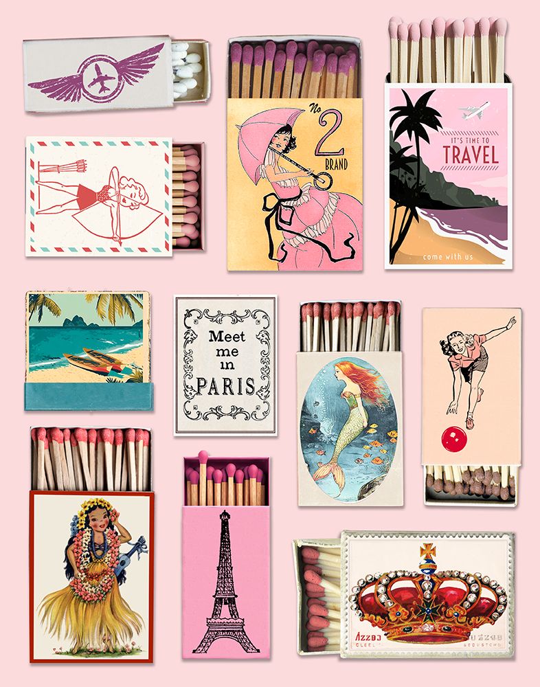 Matchbook Travel art print by CAD Design for $57.95 CAD