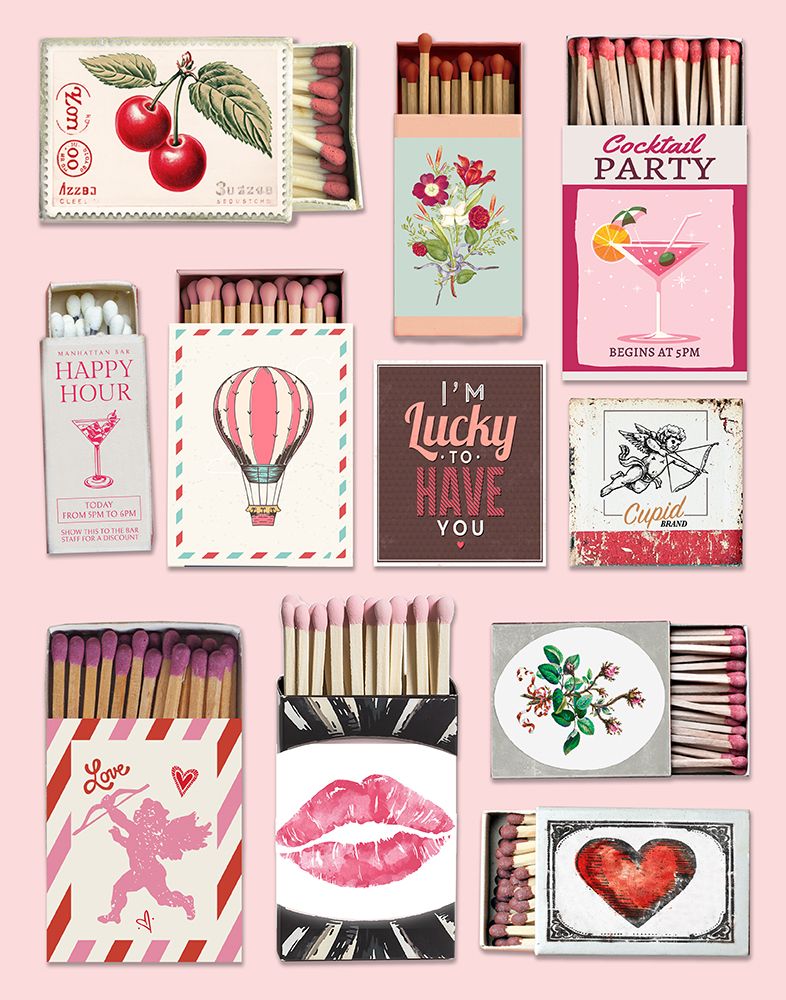 Matchbook Love art print by CAD Design for $57.95 CAD