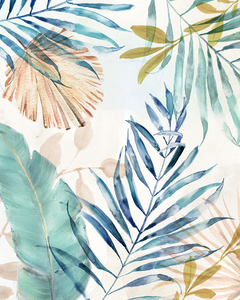 Tropical Leaves II art print by Nan for $57.95 CAD