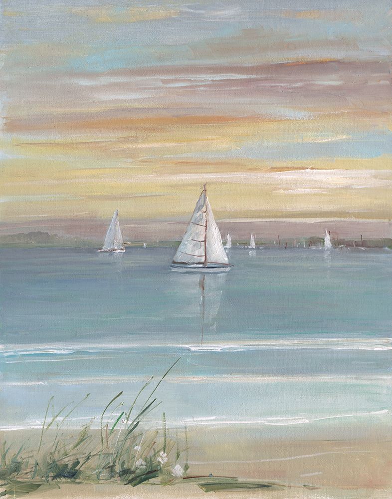Harbor at Dusk I art print by Sally Swatland for $57.95 CAD