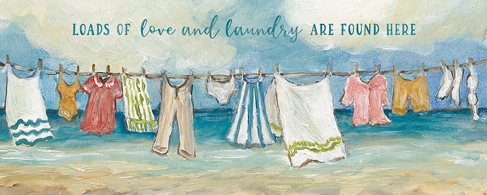 Beach Laundry II art print by Charlene Olson for $57.95 CAD
