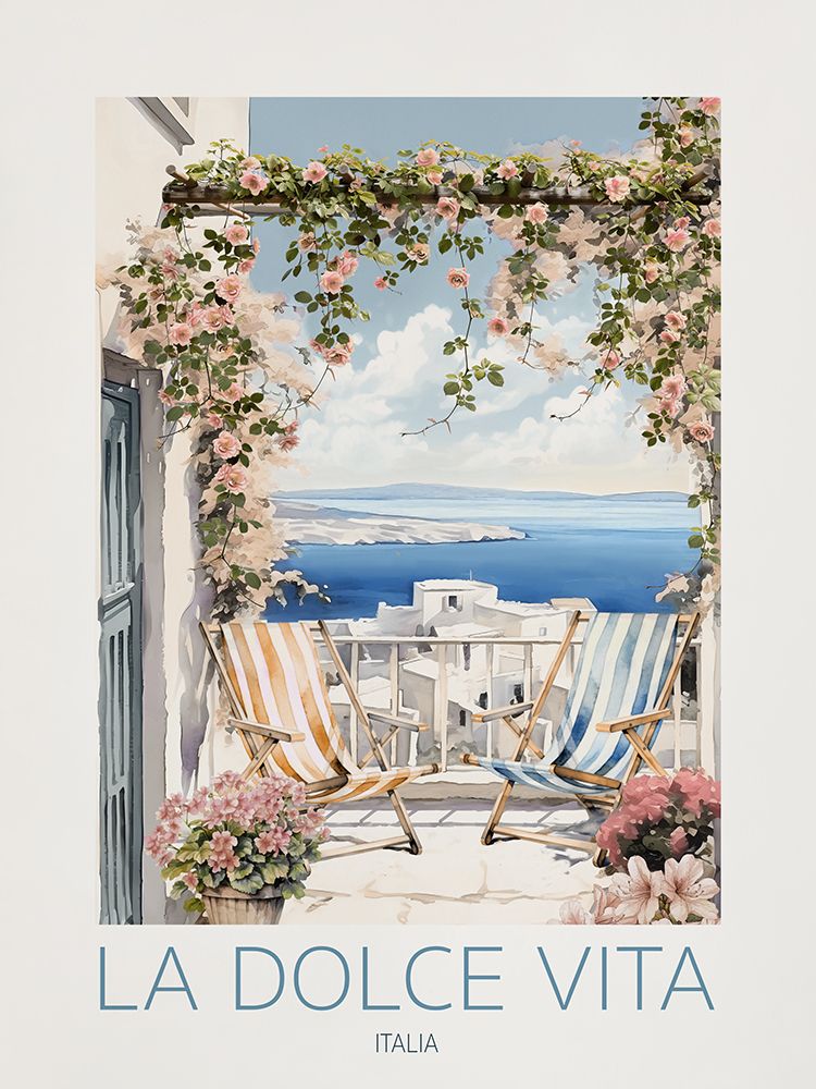 Amalfi Coast Italy art print by CAD Design for $57.95 CAD